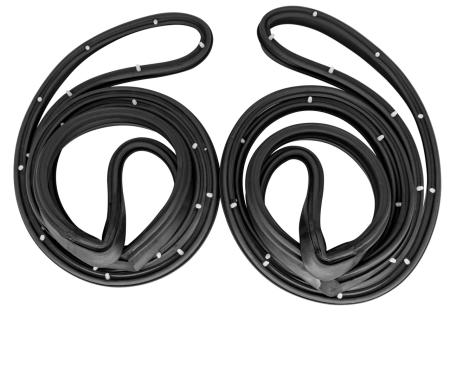 Metro Moulded Parts 1975-1976 Oldsmobile / Chevrolet / Pontiac / Buick Rear Molded Door Seals. for 4-Door Sedan Only, with Rwd LM 16-G/S