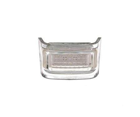 AMD License Plate Lamp Lens, Clear, 6 White LED, 12V, 40-53 Chevy GMC Pickup Truck X946-4047-1D