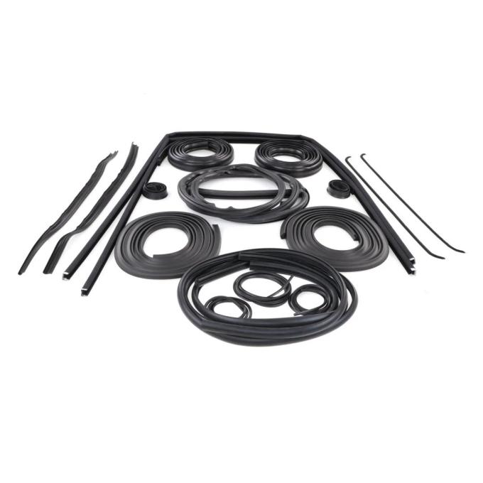 AMD Weatherstrip Kit, 11pcs, Full Truck, with Reveal Trim Groove, 49-50 Chevy GMC Pickup X599-4049-1S