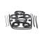 AMD Weatherstrip Kit, 11pcs, Full Truck, with Reveal Trim Groove, 49-50 Chevy GMC Pickup X599-4049-1S