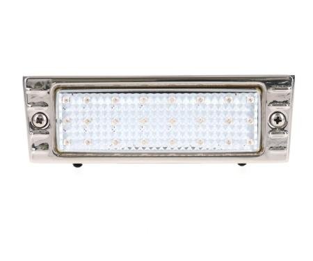AMD Park Lamp Assembly, LED, Clear, Stainless Bezel, 47-53 Chevy Truck Suburban X137-4047-1DS