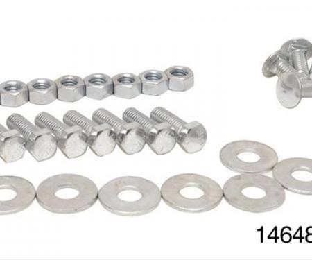 Danchuk Replacement Bumper Bolt Kit, Front, Steel, Cadmium Plated, Smoothie Bumper 14648A