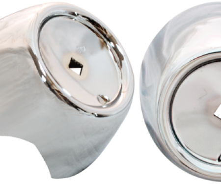 Key Parts '57 Front Bumper Bullet Guards, Pair 0903-080