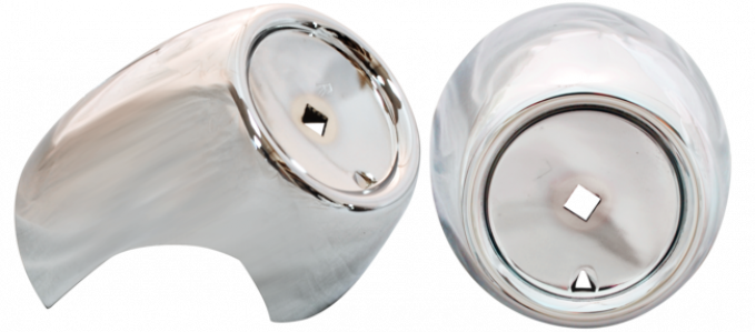 Key Parts '57 Front Bumper Bullet Guards, Pair 0903-080