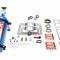 NOS Supercharger Nitrous System, Polished Injector Plate, Red & Blue Plumbing, Blue Bottle 02520-CNOS