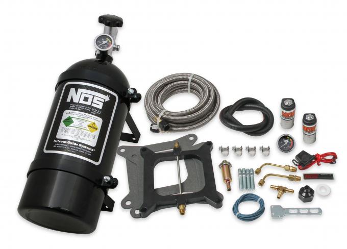 NOS Powershot Wet Nitrous System for 4150 4-Barrel Carburetor, Black 05001BNOS