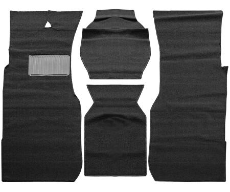TMI Premium Carpet Kit,  1955-1957 Chevrolet Bel Air Sedan, Black Loop Carpet 34-F83510-301