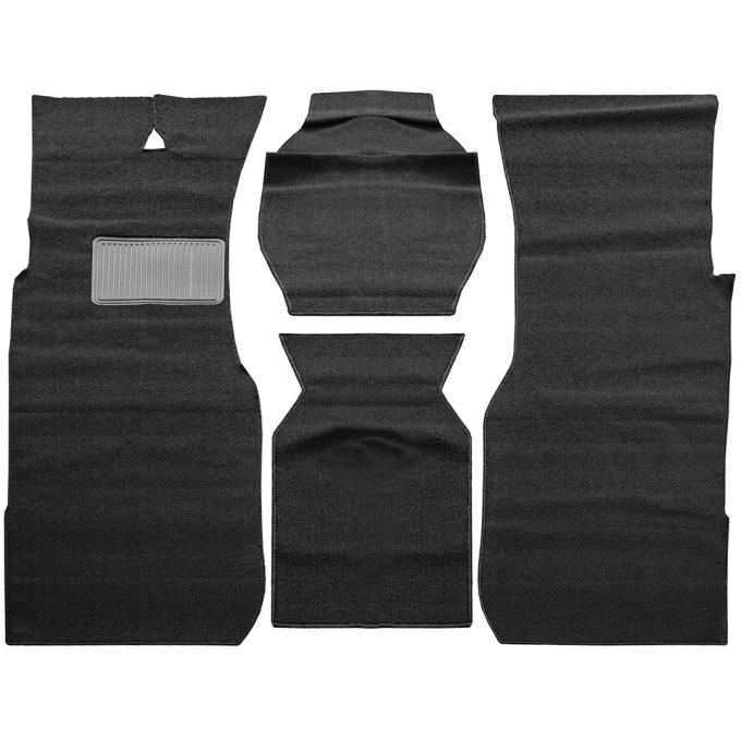 TMI Premium Carpet Kit,  1955-1957 Chevrolet Bel Air Sedan, Black Loop Carpet 34-F83510-301