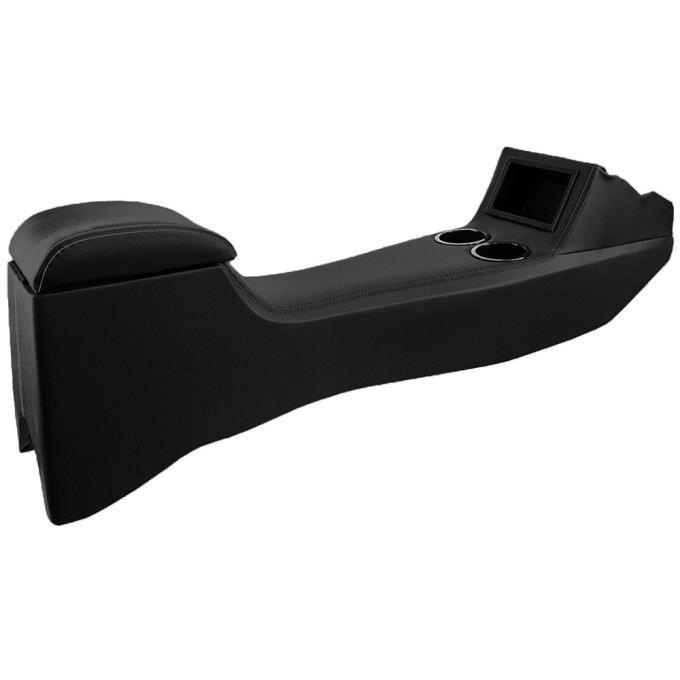 TMI Full Length Console, Sport Pattern  1957 Chevrolet Bel Air, Nomad, 210, 510/ Hardtop, Sedan & Wagon, Black Madrid Vinyl W/Black Stitch 25-83501-2295-BKS