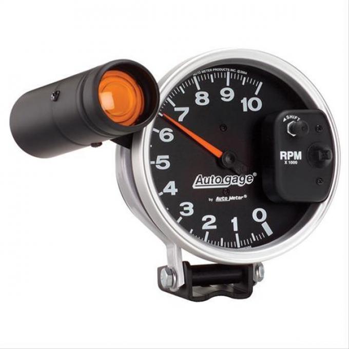 Auto Meter Products 233904 Pedestal Mount Tachometer, 10,000 RPM, Black Face