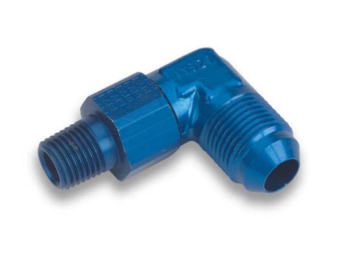 Earl's 90 Degree -8 an Male to 1/4" NPT Male Swivel 922107ERL