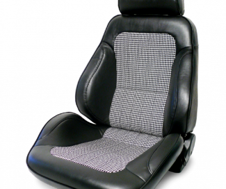 Procar Rally Seat, with Headrest, Left, Black Houndstooth