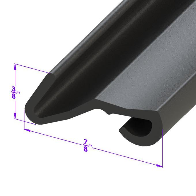 Metro Moulded Parts 1949-1954 Oldsmobile / Pontiac / Chevrolet Fender Skirt Seal. Sold by the Foot LP 111-J