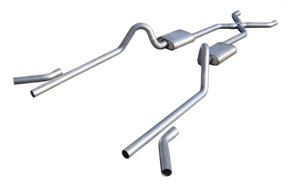 Pypes Crossmember Back w/XPipe Exhaust System 5557 TriFive Chevy
