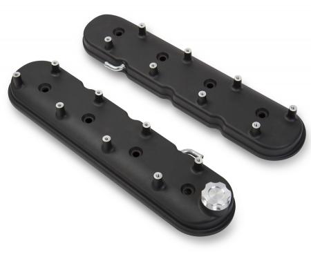 Holley LS Valve Covers, Satin Black Textured Finish 241-91