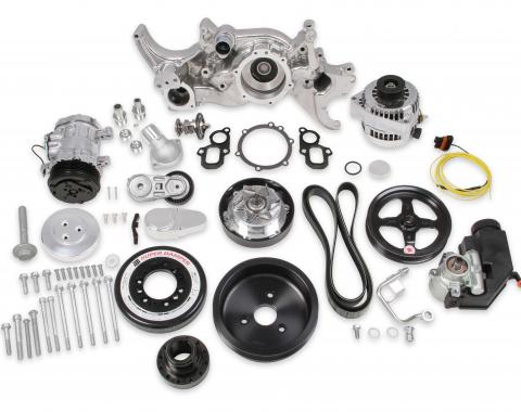 Holley Premium Polished Mid-Mount Complete Accessory System for LT Engines 20-200P