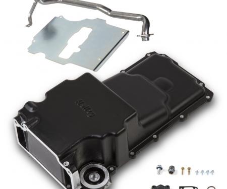 Holley GM LS Swap Oil Pan, Black, Additional Front Clearance 302-2BK