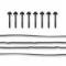 Holley GM Track Series Valve Covers, Small Block Chevrolet Gen III/IV, LS, Satin Black 241-294
