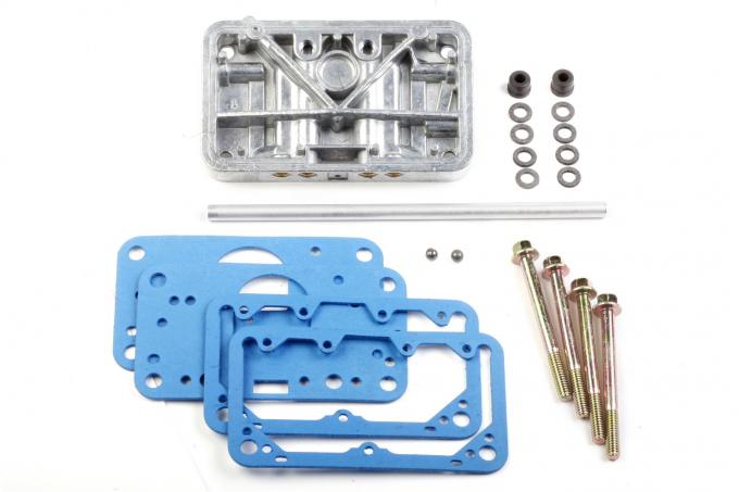 Holley Secondary Metering Block Conversion Kit, Shiny Aluminum 34-6SA