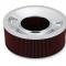 Holley 4500 Drop Base Air Cleaner Chrome w/6" Red Washable Gauze Filter 120-4560