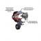 Holley Premium Mid-Mount Complete Accessory System for GM Gen v LT5 Dry Sump Engines-Black Finish 20-230BK