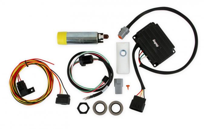 Holley VR1 Series Brushless Fuel Pump w/Controller and Bulkhead Harness Quick Kit 12-768