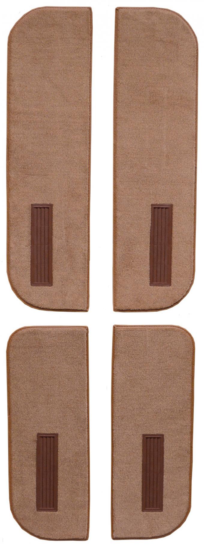 ACC 1973 Chevrolet C20 Suburban Door Panel Inserts on Cardboard w/Vents 4pc Loop Carpet