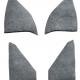 ACC 1975-1986 Chevrolet C10 Kick Panel Inserts without Cardboard Cutpile Carpet