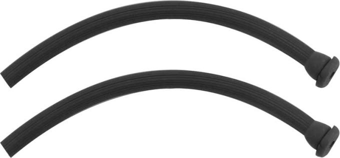 1955-56 Chevrolet Bel Air Sedan, Back Glass Drain Seals