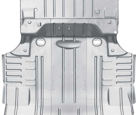 OER 1965 Impala, Bel Air, Biscayne, Complete Trunk Floor Pan, Silver Weld-Thru Coated 14774W