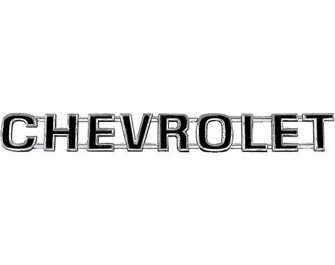 OER 1973-80 Chevrolet, Pickup, Blazer, CHEVROLET, Tailgate Emblem, with Hardware, GM Licensed 14016628