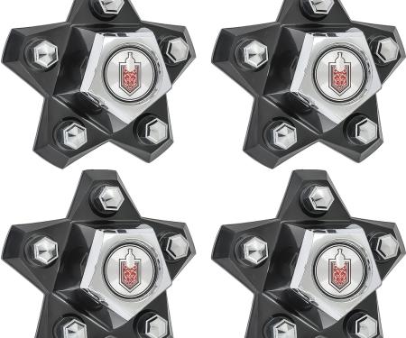 1981-88 Monte Carlo, ZJ7 Wheel Center Caps, with Shield, Set of 4