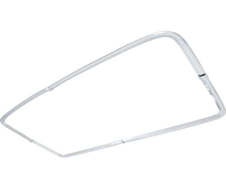 OER 1967-1972 Chevrolet, GMC Pickup Truck, Interior Headliner Trim Molding Set, Chrome, 4 Piece Set 748845