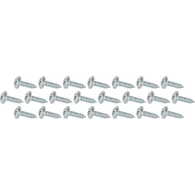 1955-57 Chevy, Bel Air, Flipper & Upper Quarter Window Run Channel Screw Set, LH & RH, 22 Piece
