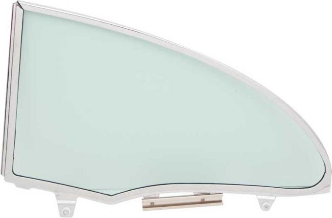 OER 1955-57 2-Door Hardtop RH Green Tint Quarter Glass Assembly TF42230C