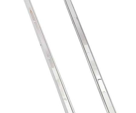 1954-59 Chevrolet, GMC, Bed Angle Strips, 1/2, 3/4 Ton, Short Bed, Stepside, Stainless, Polished
