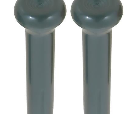 OER 1968-91 GM, Door Lock Knobs, Standard Interior, Smooth Design, Dark Green, Pair CLK813