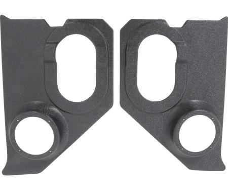 OER 1960-66 Chevrolet, GMC C10 Pickup, Suburban, Interior Kick Panels, with 6" Speaker Holes, Black, Pair A5100104