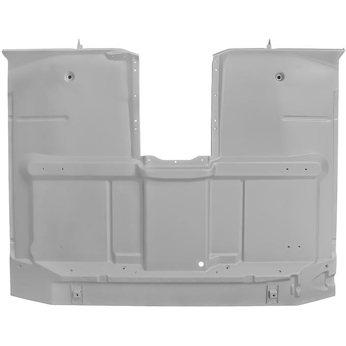OER 1967-72 Chevy, GMC Pickup Truck, Full Cab Floor Pan, High Hump, Manual Trans, with Support Braces, with Bench Seat 153678