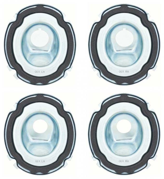 OER 1965 Biscayne Tail Lamp and Back-up Lamp Base Set Of 4 *881279