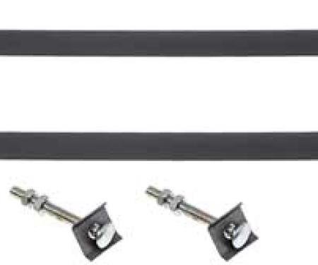 1958 Impala, Bel Air, Biscayne, Fuel Tank Mounting Straps, with 16 Gallon Tank, EDP Coated Steel, Except Station Wagon