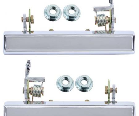 1976-88 GM Models, Exterior Door Handle, Chrome, Pair
