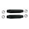 1955-57 Chevrolet 150, 210, Bel Air, Buick, Olds, Pontiac, Cadillac, Aluminum Tie Rod Sleeves, With Jam Nuts, Black