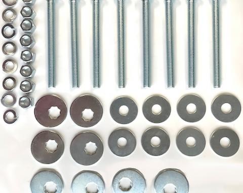 OER 1967-72 Chevy, GMC Pickup Truck, Bed Floor Mounting Hardware Set, for Wood Floor, Short Bed or Long Bed 14903W