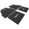 1955-57 Chevy Bel Air, 150, 210, Nomad, "Chevrolet" Crest Ribbed Rubber Floor Mat Set, Black, 4 Piece Set