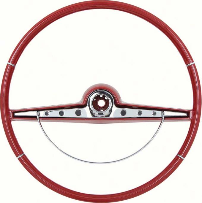 OER 1963 Impala Steering Wheel with Horn Ring - Standard and SS - Red 5730129