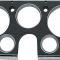 1969-72 Chevy, GMC Pickup, Blazer, Jimmy, Suburban, Dash Instrument Bezel, 7 Gauge, Black, with Chrome Accents CX1004
