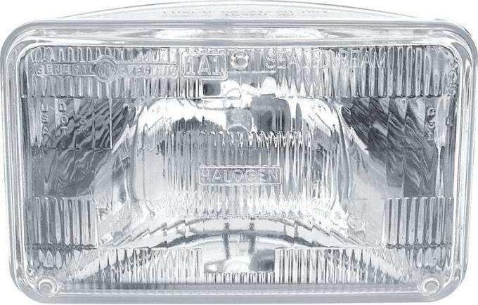 OER Headlamp Sealed Beam, 12 Volt, High Beam, 4" x 6" (100mm x 165mm), Rectangular, Halogen H4651