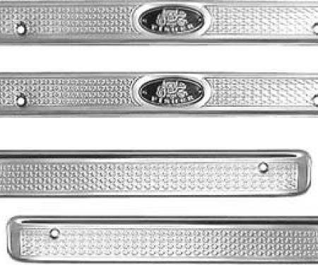 OER 1955-57 Chevrolet Door Sill Plates - 4 Door - 4 Piece Set TF100263