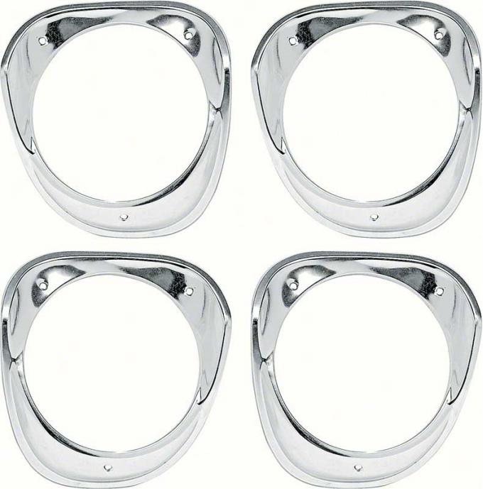 OER 1963 Impala / Full-Size Headlight Bezel Set - 4 Piece K104